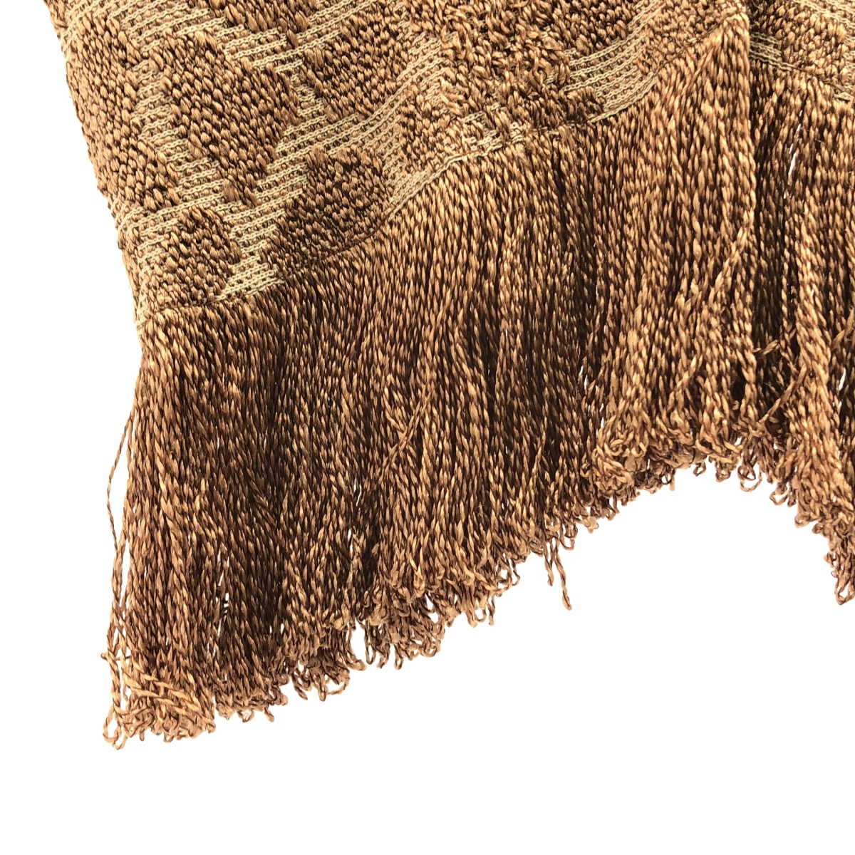 TAN / タン ジャガード フリンジ ジラフベスト