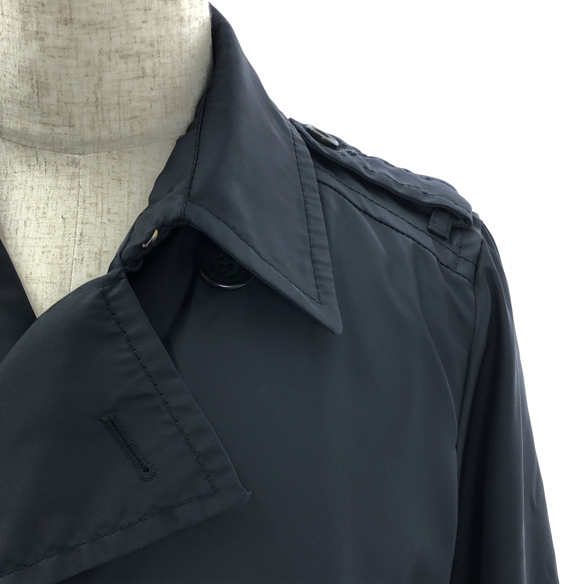 PRADA / プラダ ナイロン ダブルブレスト トレンチコート