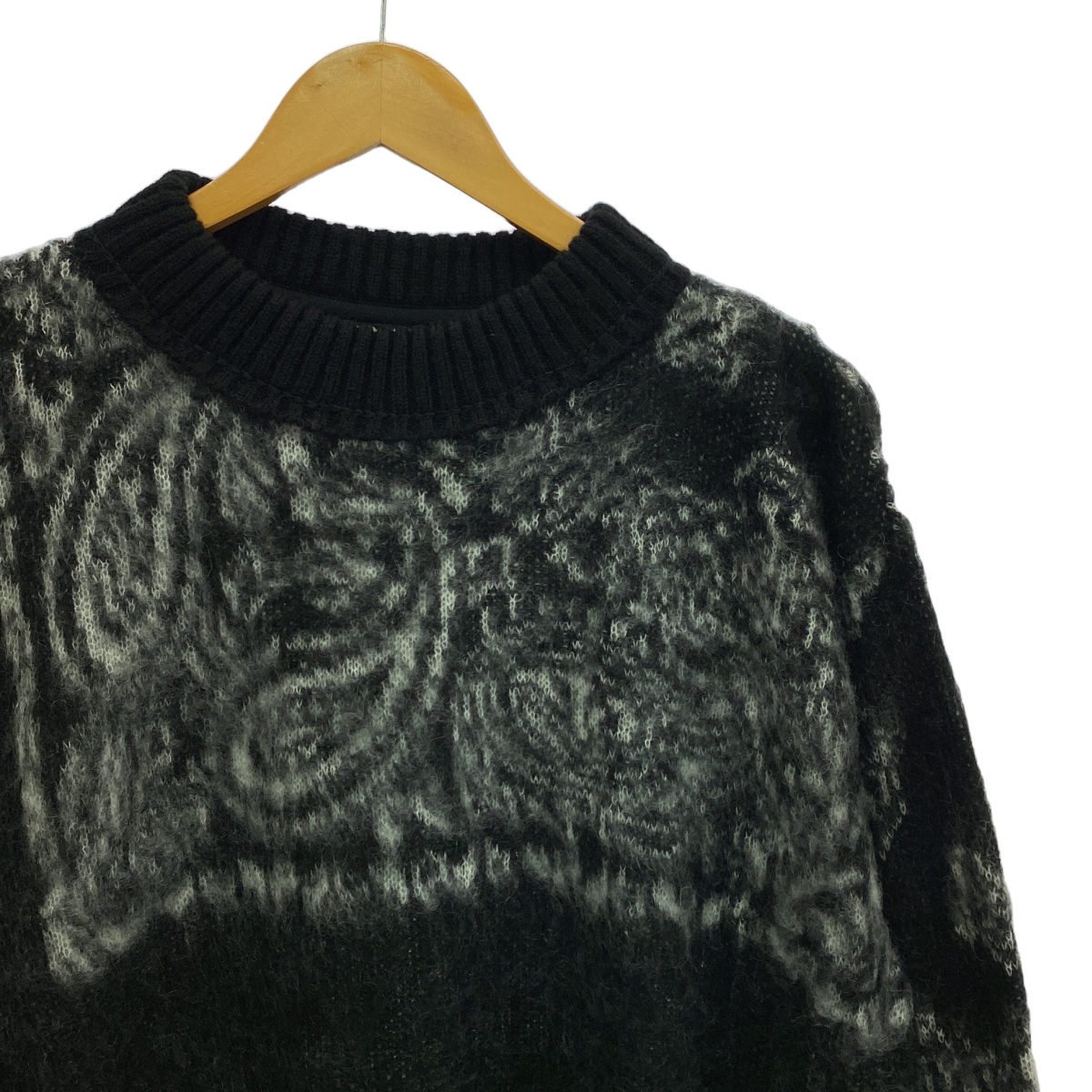sacai / サカイ Bandana Jacquard Knit Pullover / モヘヤ ジャガード スリット ニット セーター