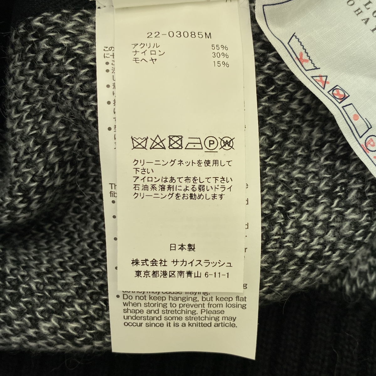 sacai / サカイ Bandana Jacquard Knit Pullover / モヘヤ ジャガード スリット ニット セーター