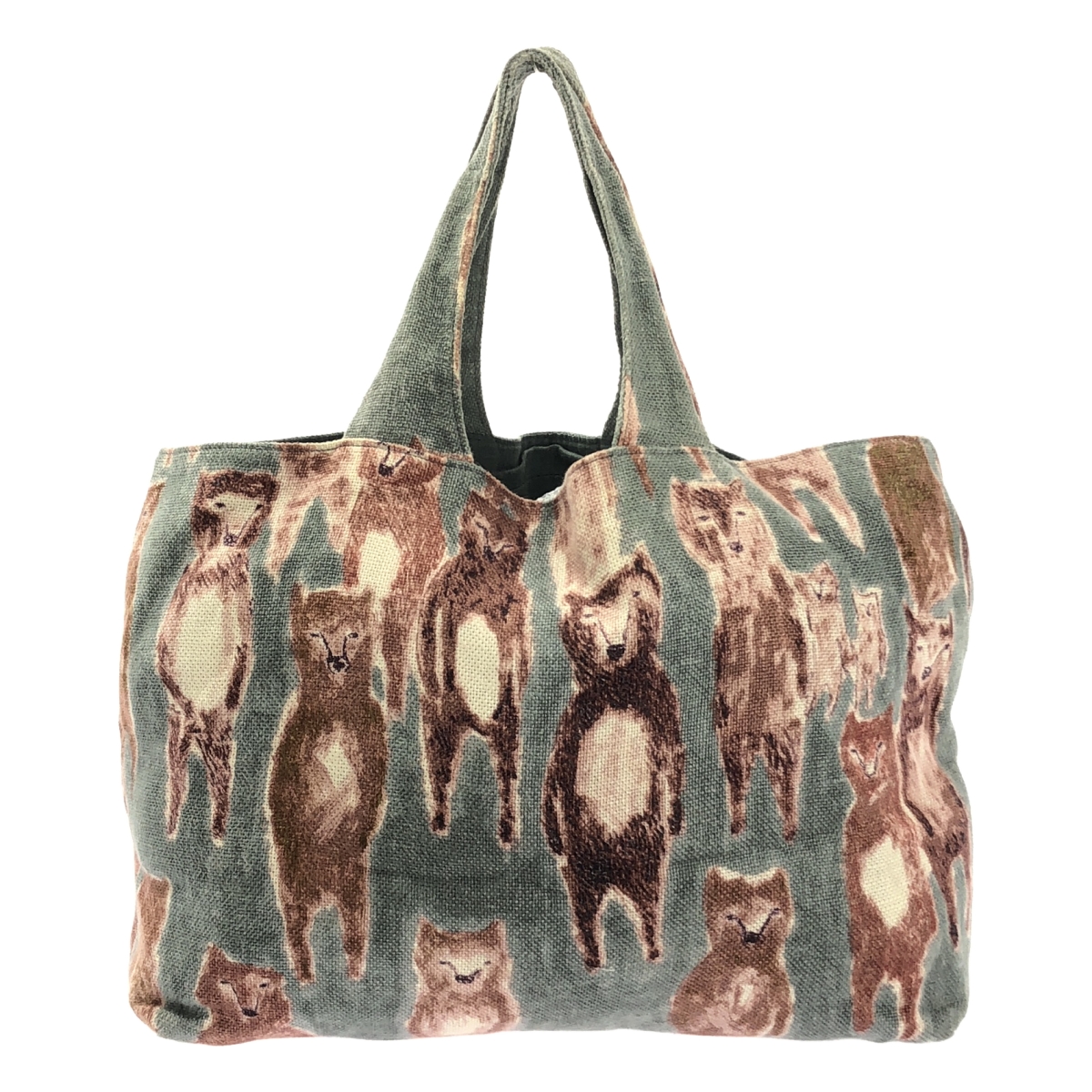 mina perhonen / ミナペルホネン alive アライブ 総柄 パニーニ リネン トートバッグ