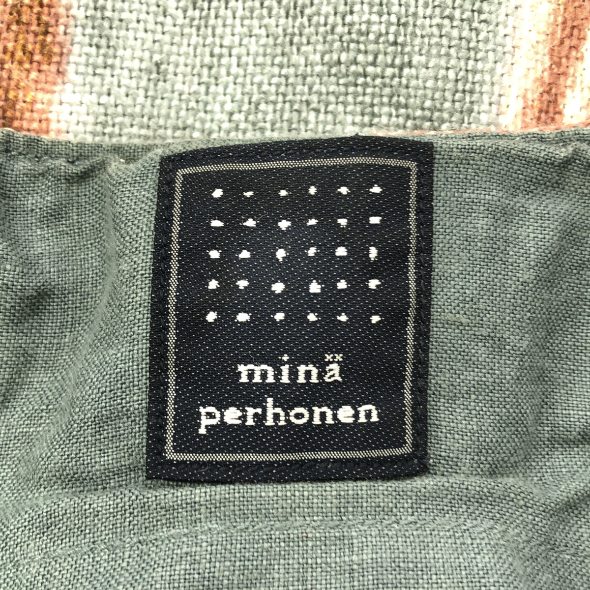 mina perhonen / ミナペルホネン alive アライブ 総柄 パニーニ リネン トートバッグ