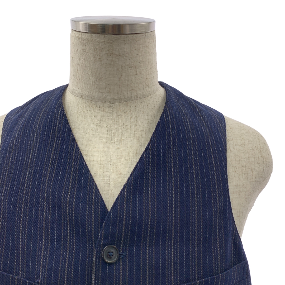 Maison Margiela / メゾンマルジェラ ストライプ ジレ ベスト / 総裏地