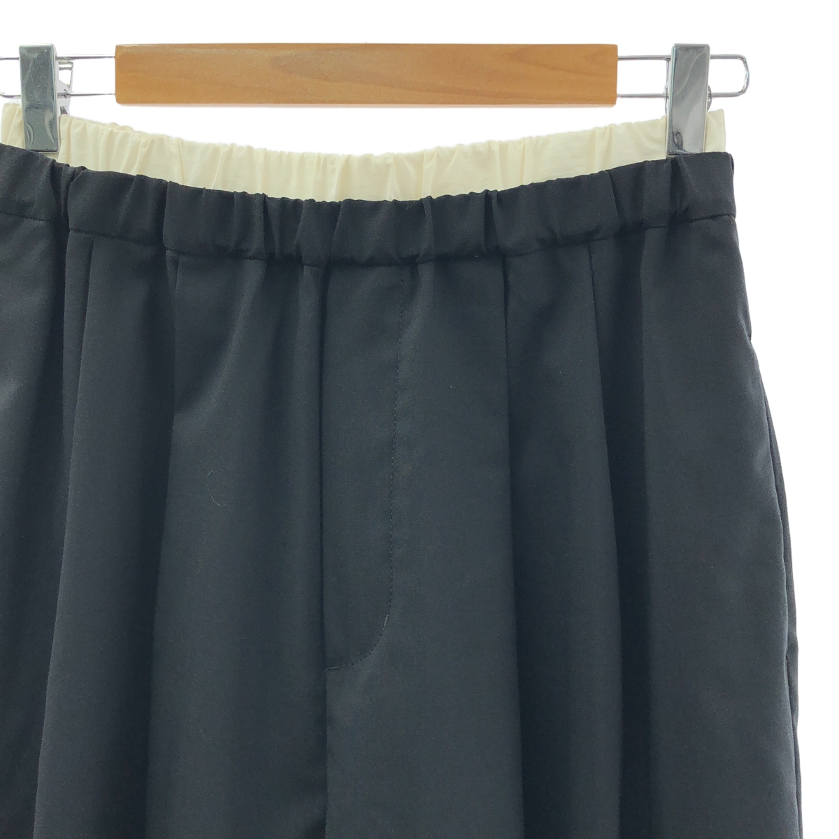 その他 DOUBLE WAIST 2TUCK PANTS トロピカル素材 タックパンツ