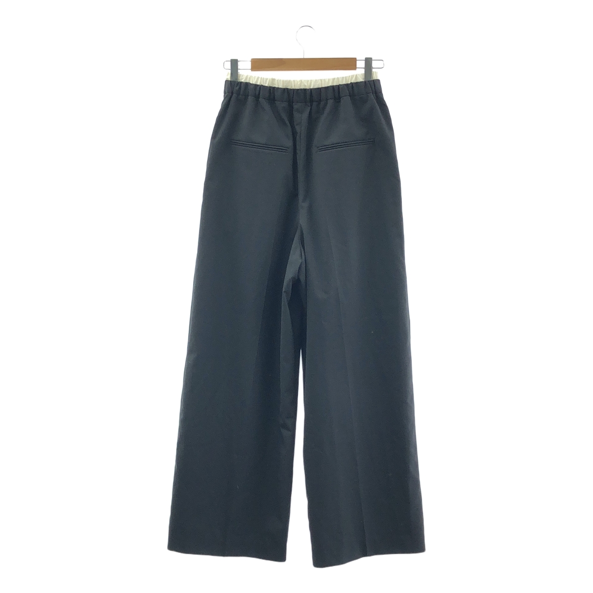 その他 DOUBLE WAIST 2TUCK PANTS トロピカル素材 タックパンツ