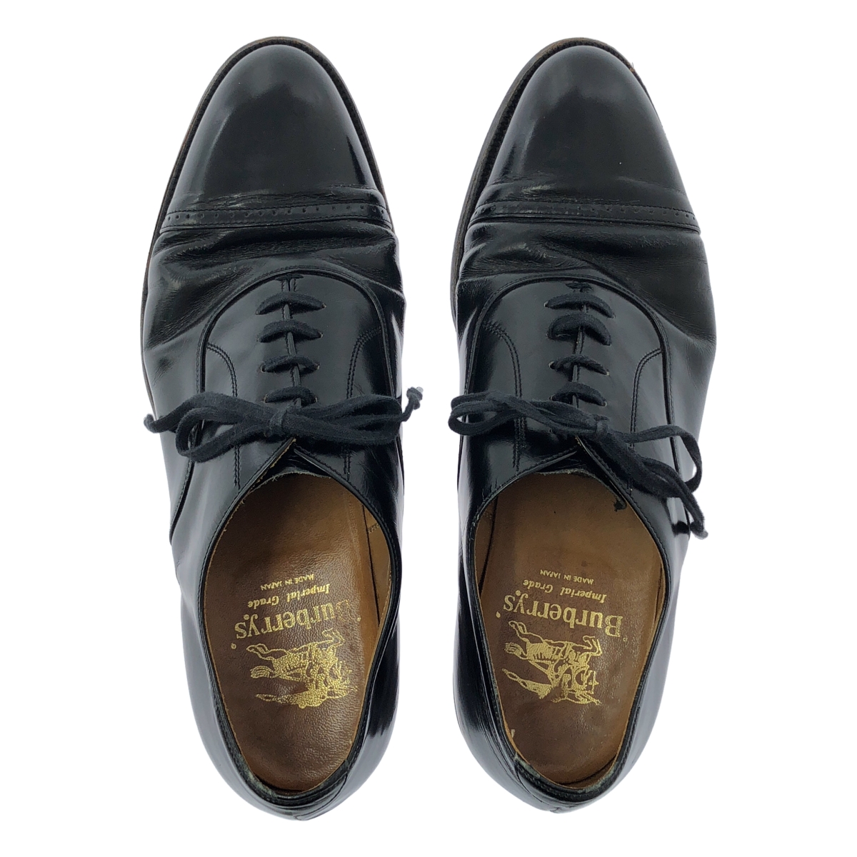 Burberrys / バーバリーズ 内羽根式 ストレートチップ レザーシューズ