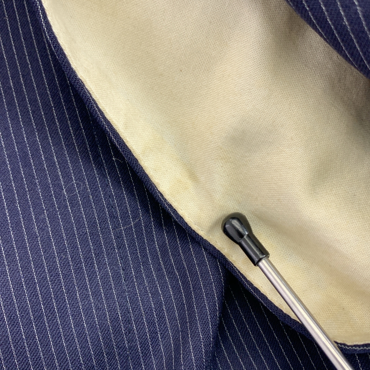 CAMIEL FORTGENS / カミエルフォートへンス suit pants ウール ストライプ 2タック スラックス