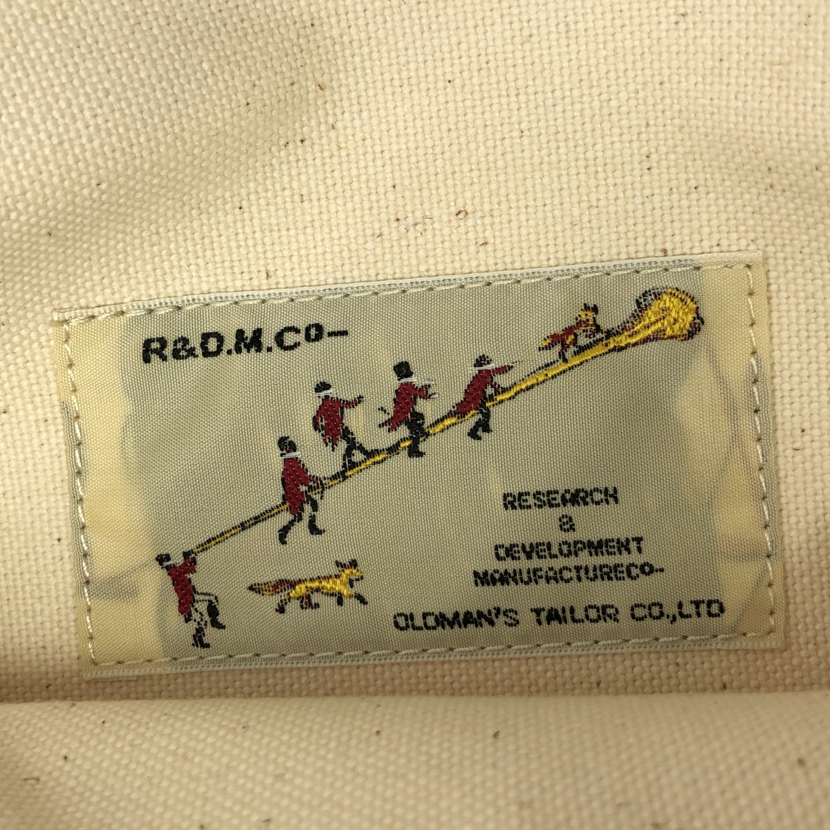 R&D.M.Co / オールドマンズテーラー WOOL TARTAN CHECK MARCHE BAG ウール タータンチェック マルシェバッグ