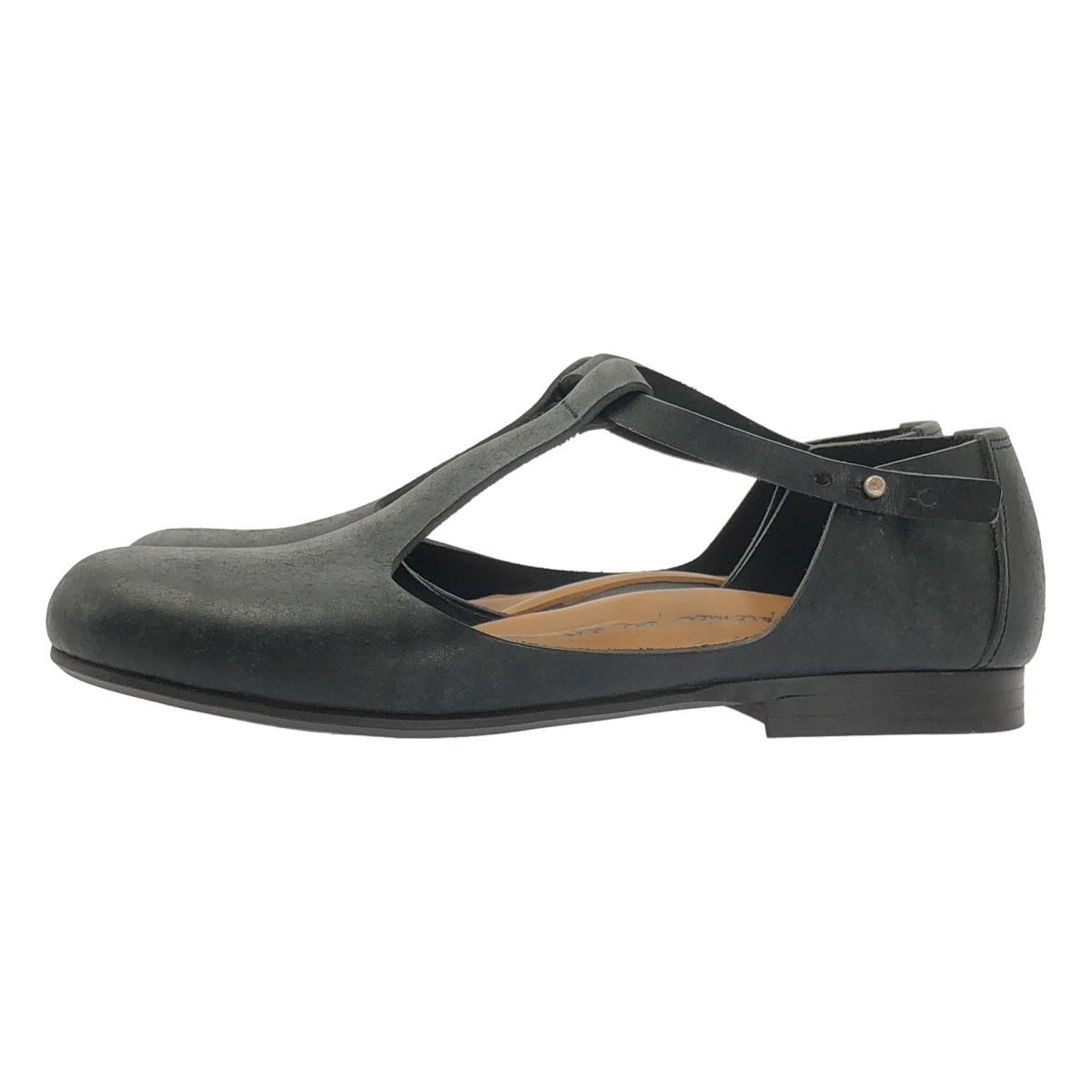 その他 レザー ラウンドトゥ ストラップ シューズ