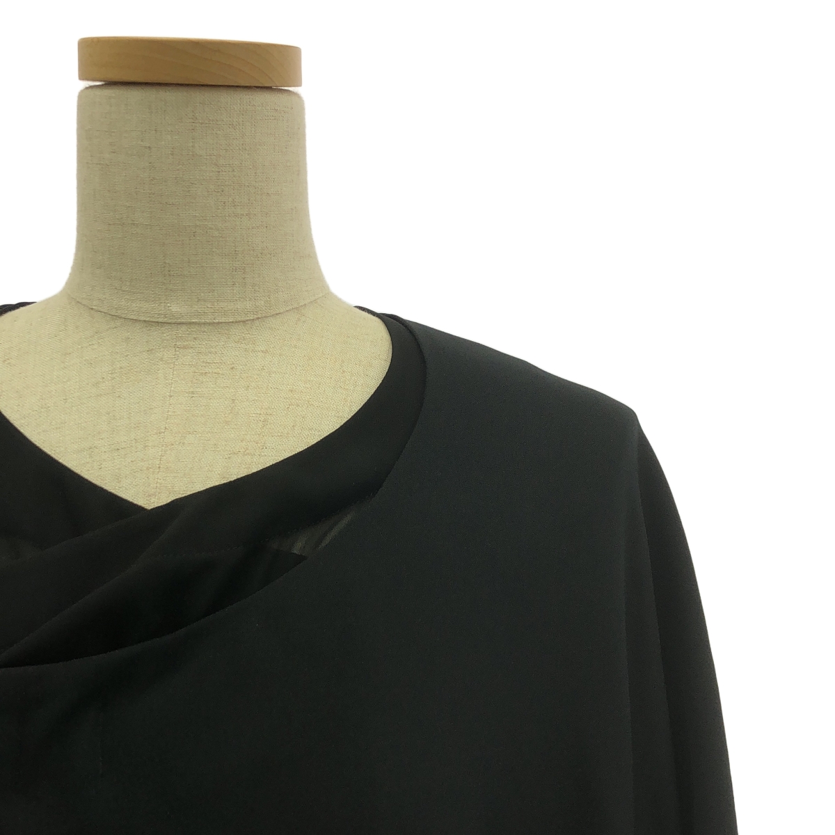 COMME des GARCONS / コムデギャルソン ポリエステル 変形 アシンメトリー レイヤード ノーカラー オーバージャケット