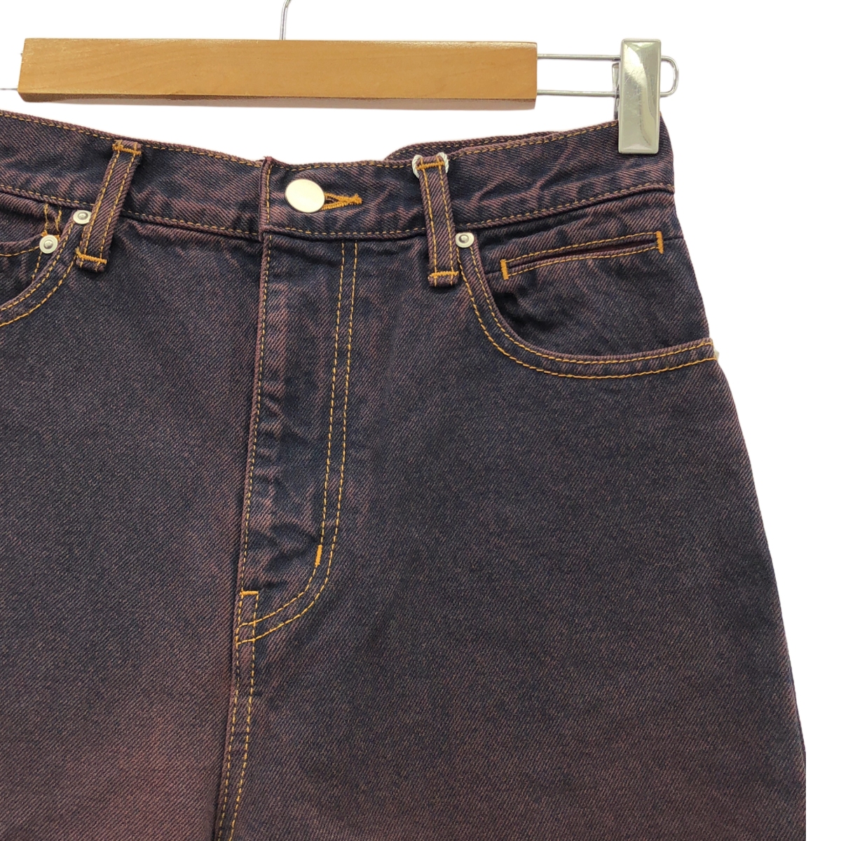 PERVERZE / パーバーズ High-rise Wide-Leg Denim / グラデーション デニムパンツ