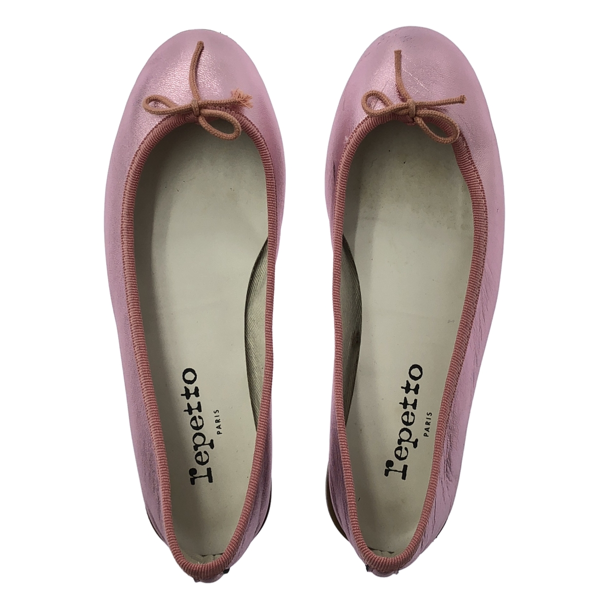 repetto / レペット レザー リボン フラット バレエシューズ