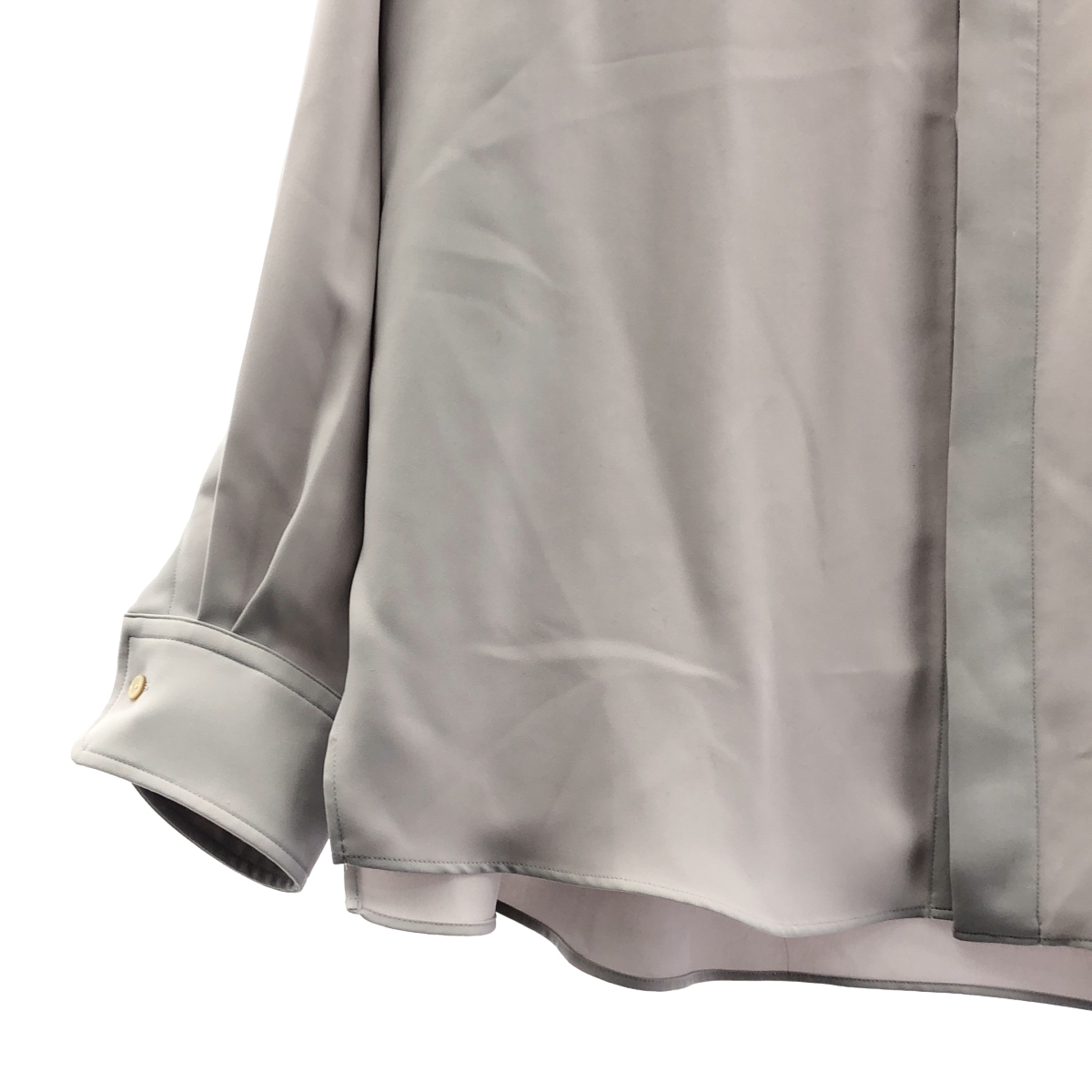 CULLNI / クルニ Double Satin Chin Tab Shirt ダブルサテン チンタブ シャツ