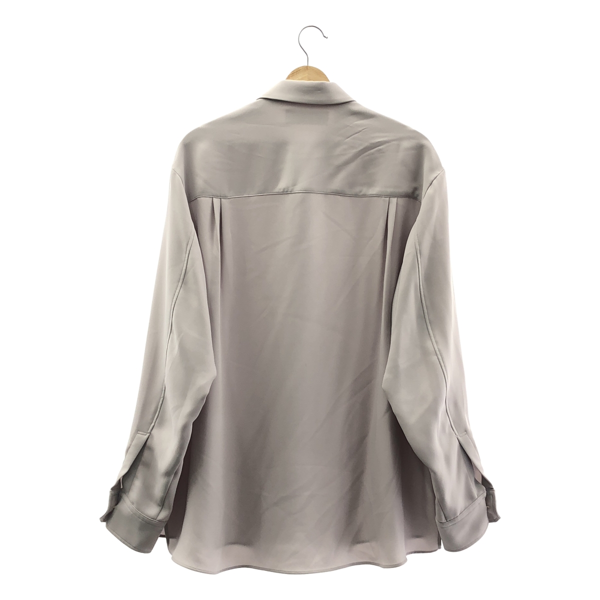 CULLNI / クルニ Double Satin Chin Tab Shirt ダブルサテン チンタブ シャツ