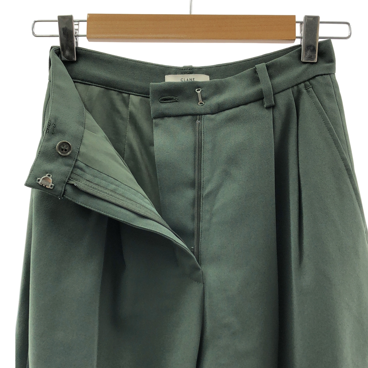 CLANE / クラネ BASIC TUCK PANTS / ベーシック タック パンツ / 裏地付き