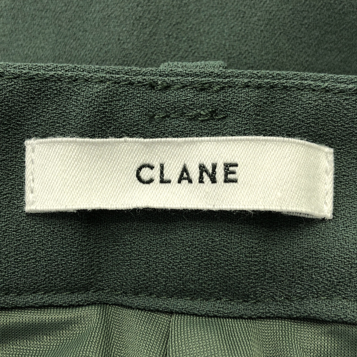CLANE / クラネ BASIC TUCK PANTS / ベーシック タック パンツ / 裏地付き