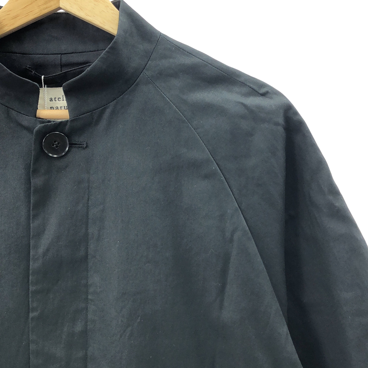 atelier naruse / アトリエナルセ FORMAL cotton stand collar coat フォーマル コットン スタンドカラー コート