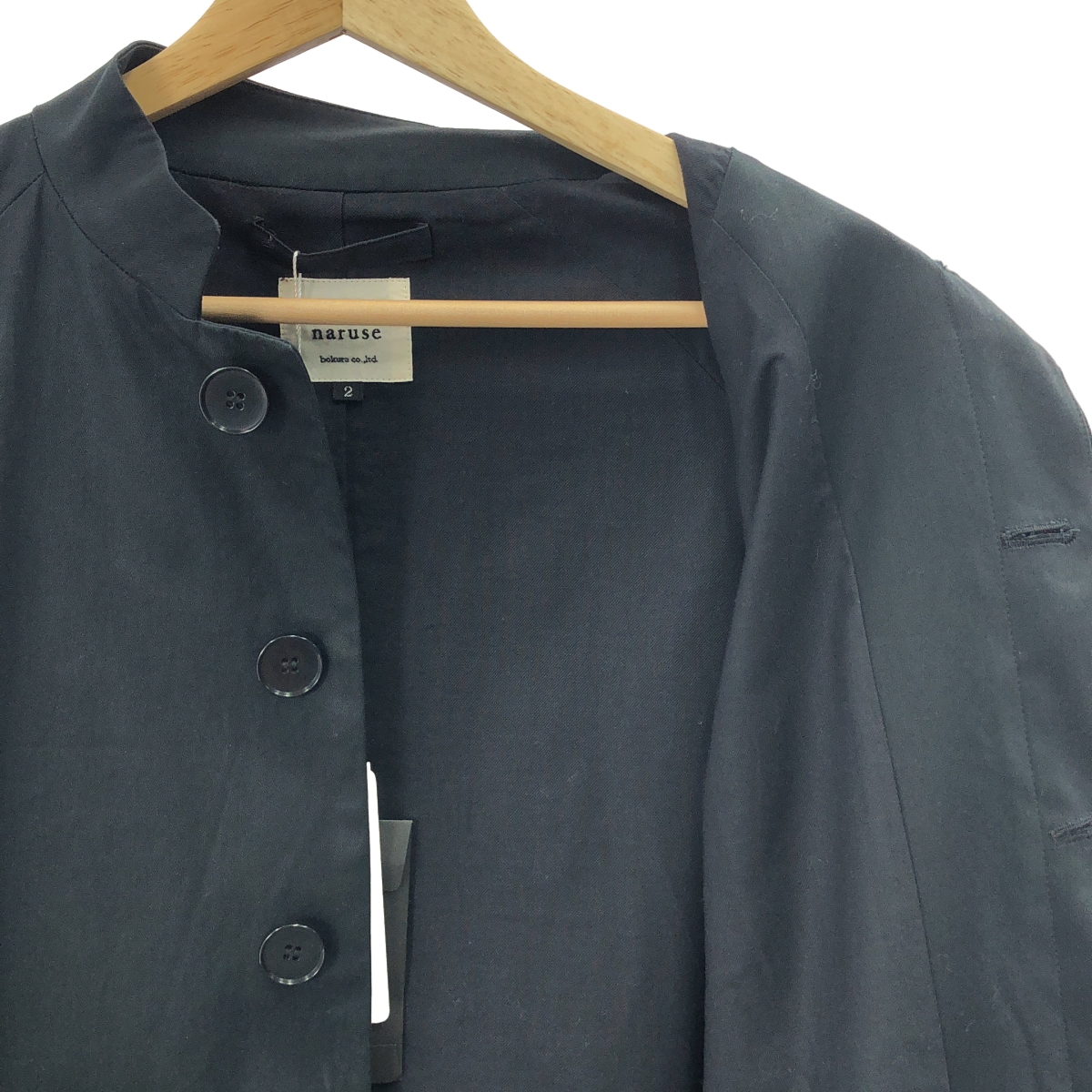atelier naruse / アトリエナルセ FORMAL cotton stand collar coat フォーマル コットン スタンドカラー コート