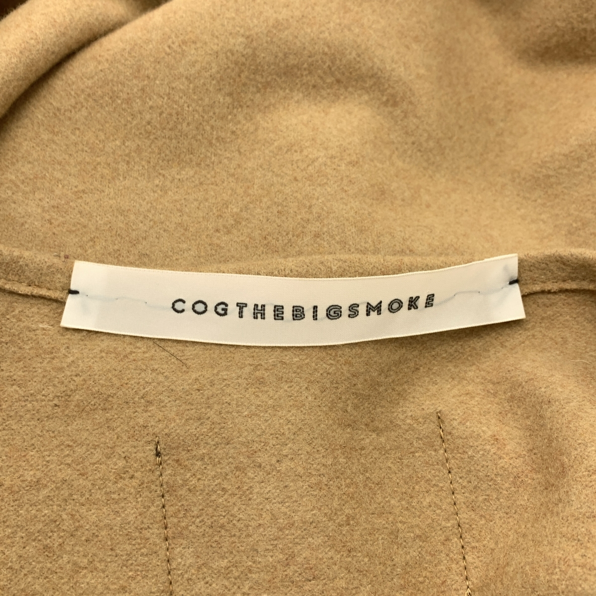 COGTHEBIGSMOKE / コグザビッグスモーク ウール ナイロン ポンチョ コート