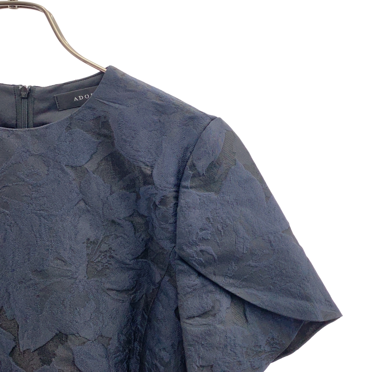 ADORE / アドーア ボタニカル柄 ジャガード プルオーバー 半袖ブラウス