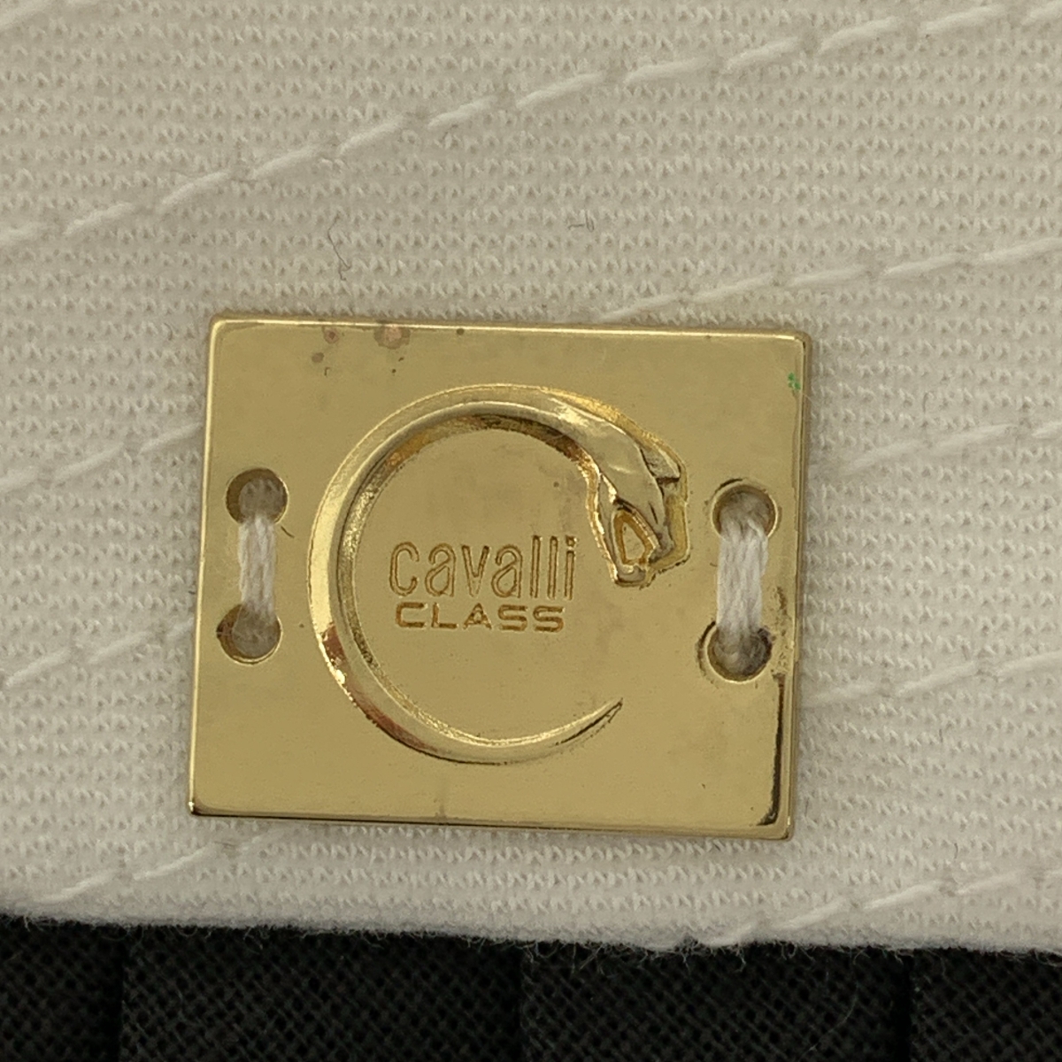 roberto cavalli / ロベルトカヴァリ フリル装飾 ロゴプレート バックジップ スカート