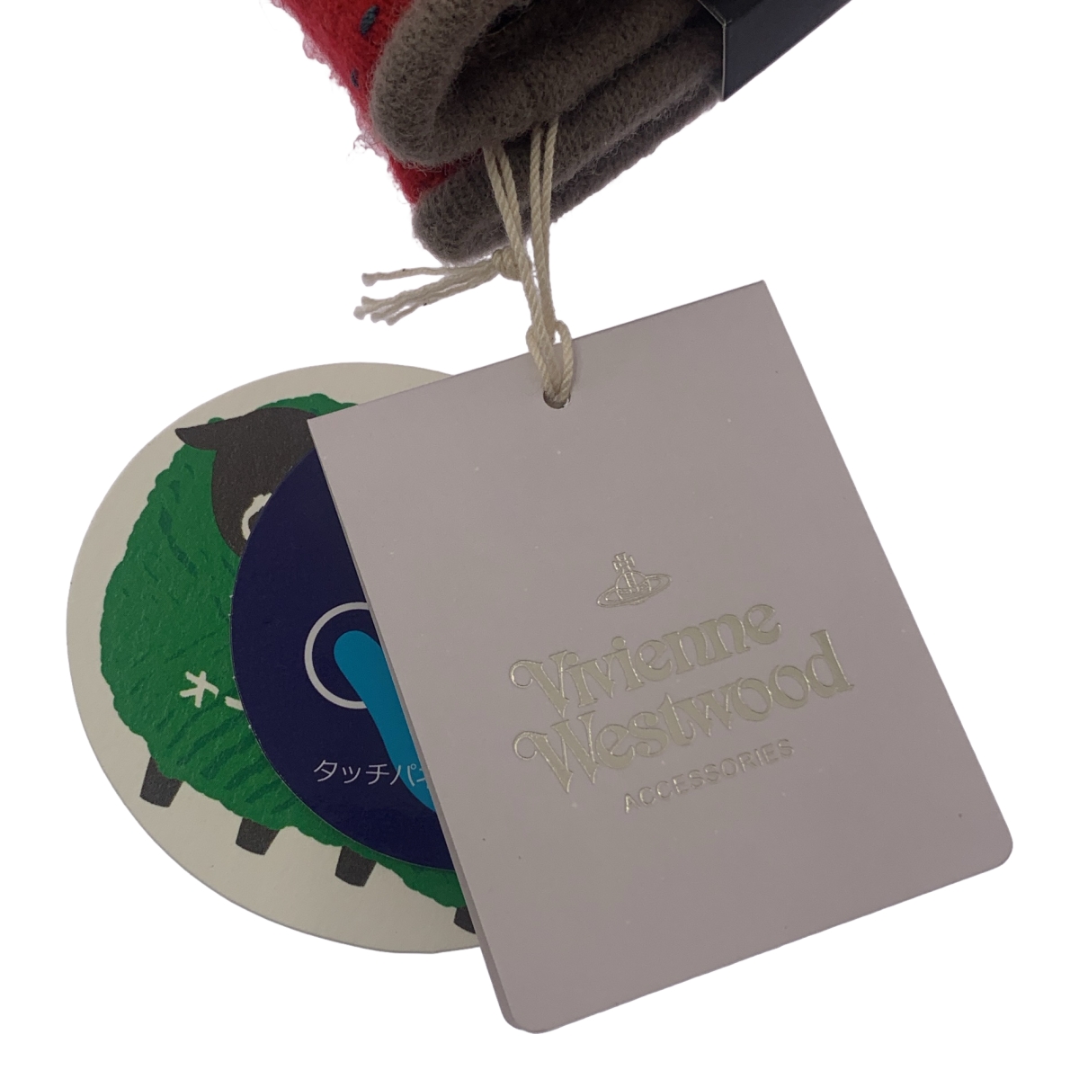 Vivienne Westwood / ヴィヴィアンウエストウッド ウール オーブ エンブロイダリー パタゴニアエコウール スリットグローブ 手袋