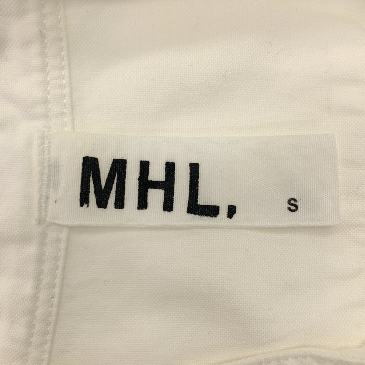 MHL. / エムエイチエルマーガレットハウエル コットン バンドカラー シャツ