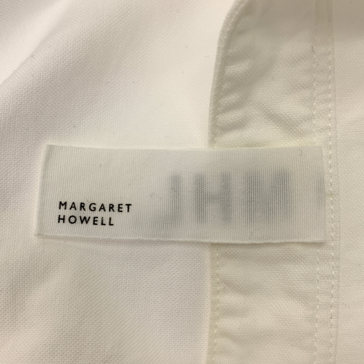 MHL. / エムエイチエルマーガレットハウエル コットン バンドカラー シャツ