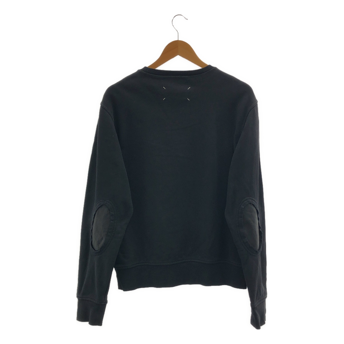 Maison Margiela / メゾンマルジェラ レザー エルボーパッチ スウェット シャツ