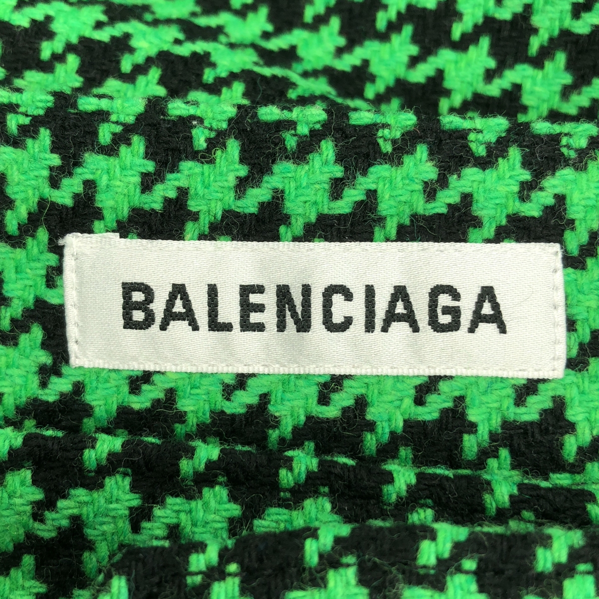BALENCIAGA / バレンシアガ 千鳥格子 ウール ロングスカート