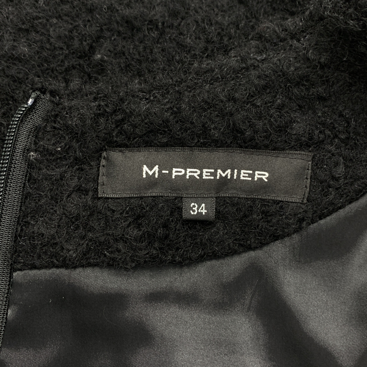 その他 ウール バックジップ ドレス ワンピース / 裏地付き