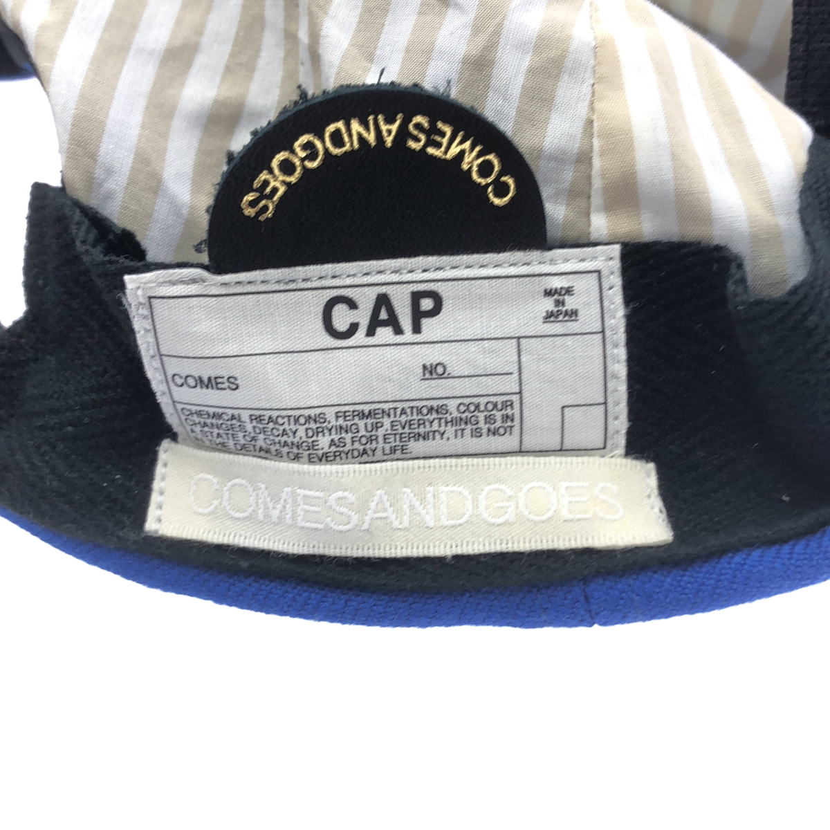 COMESANDGOES / カムズアンドゴーズ NY 刺しゅう ベースボールキャップ