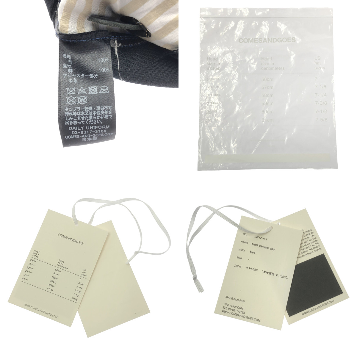 COMESANDGOES / カムズアンドゴーズ NY 刺しゅう ベースボールキャップ