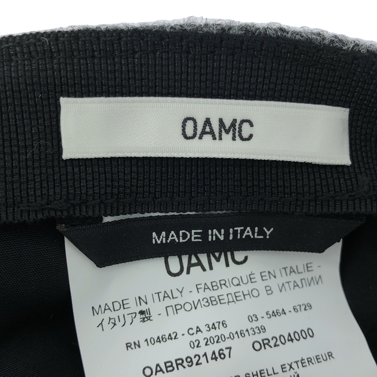 OAMC / オーエーエムシー × HARRIS TWEED / ウールキャップ