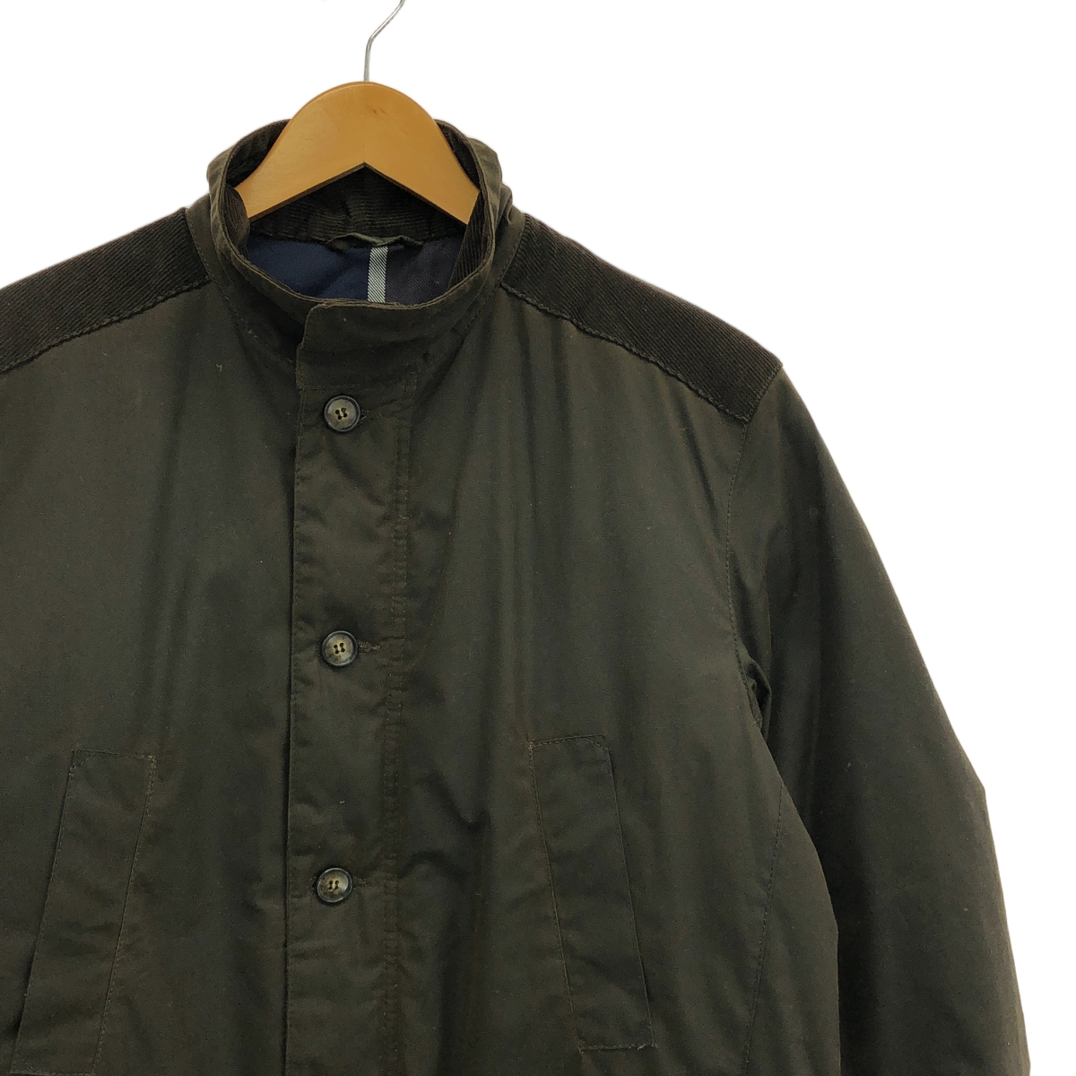 Barbour / バブアー KYLE WAX JACKET / コーデュロイ切替 オイルド ジャケット / キルティング総裏地