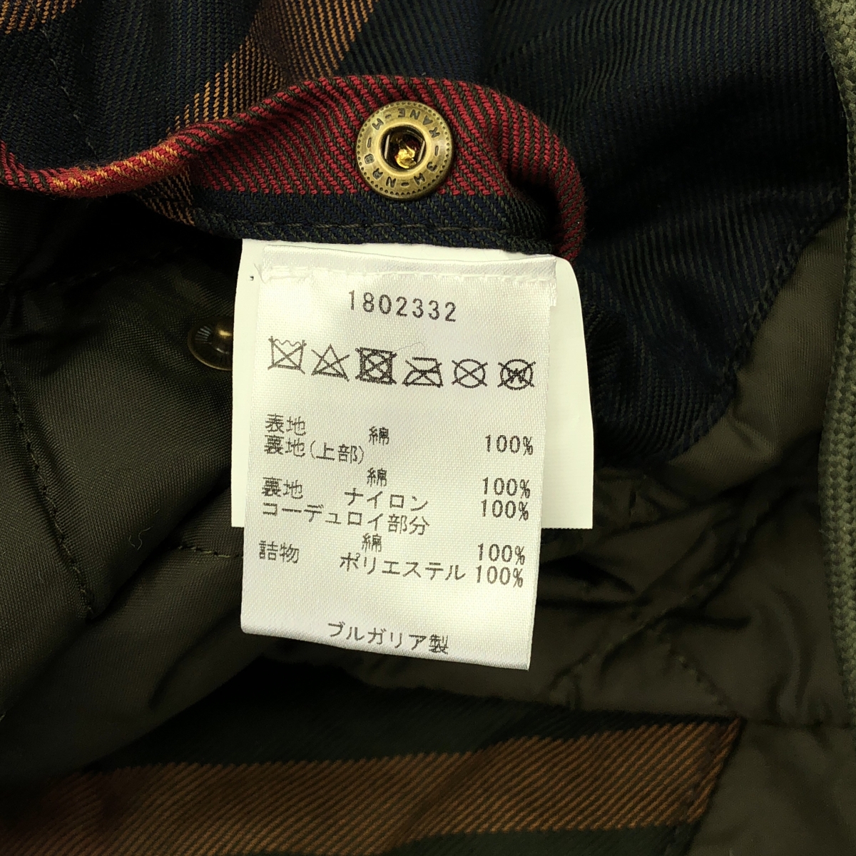 Barbour / バブアー KYLE WAX JACKET / コーデュロイ切替 オイルド ジャケット / キルティング総裏地