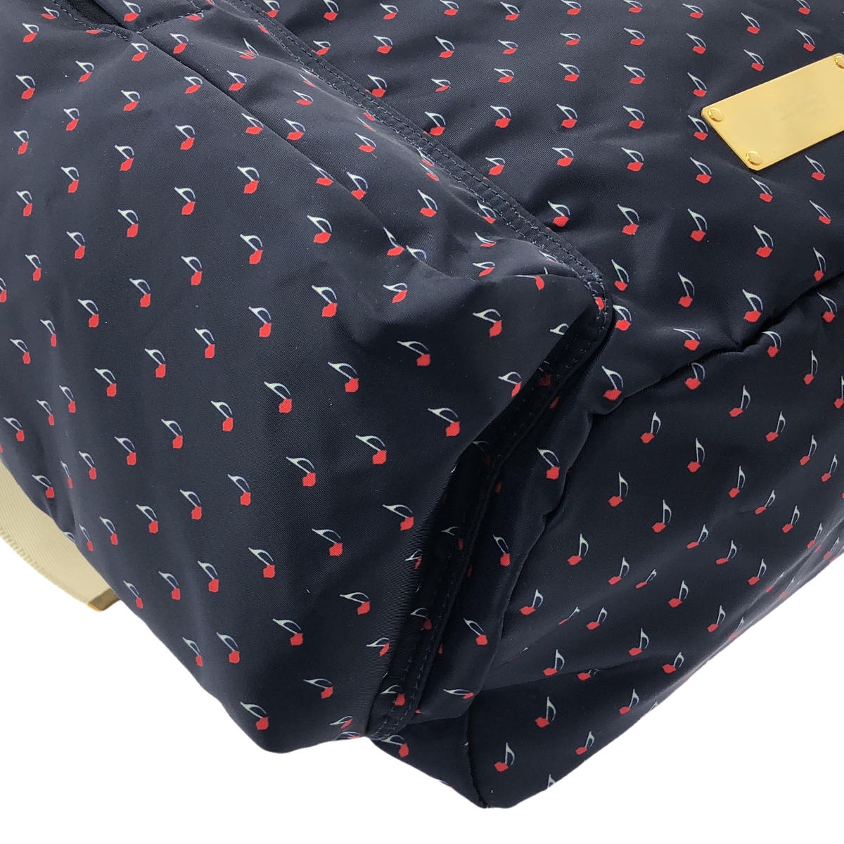 その他 音符 総柄 プラダ型 バックパック
