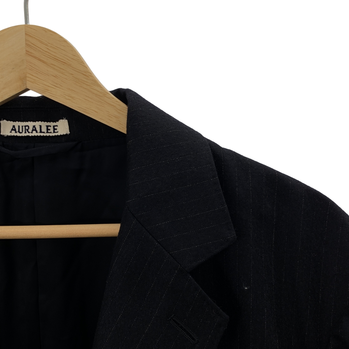 AURALEE / オーラリー WOOL FULLING FLANNEL STRIPE JACKET ストライプ ジャケット