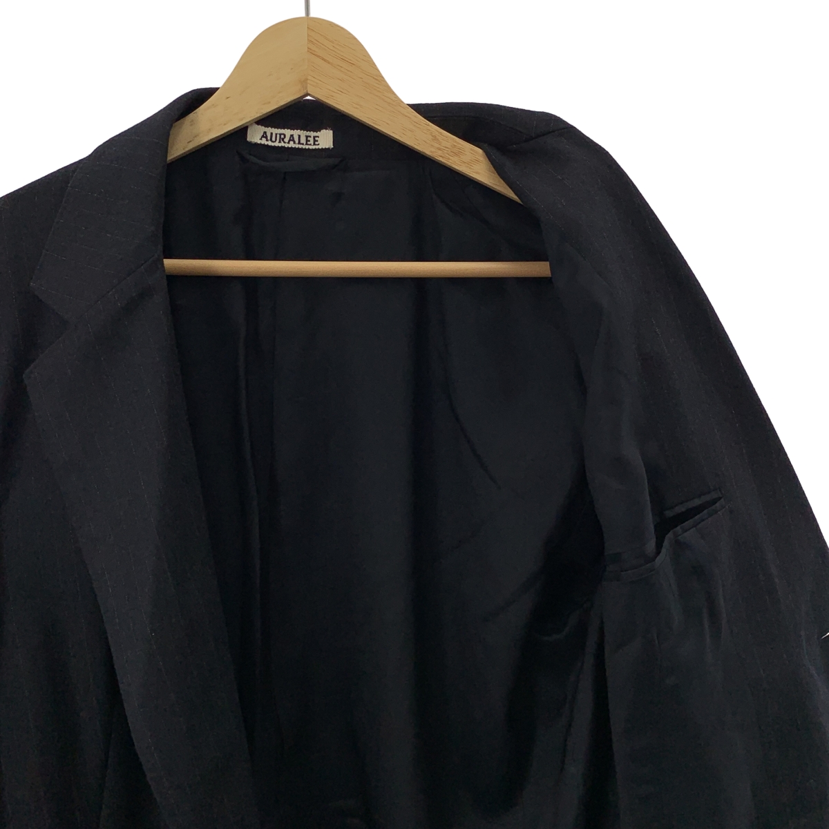 AURALEE / オーラリー WOOL FULLING FLANNEL STRIPE JACKET ストライプ ジャケット