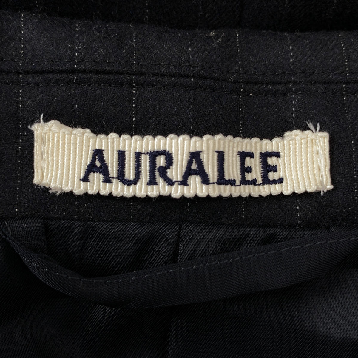 AURALEE / オーラリー WOOL FULLING FLANNEL STRIPE JACKET ストライプ ジャケット