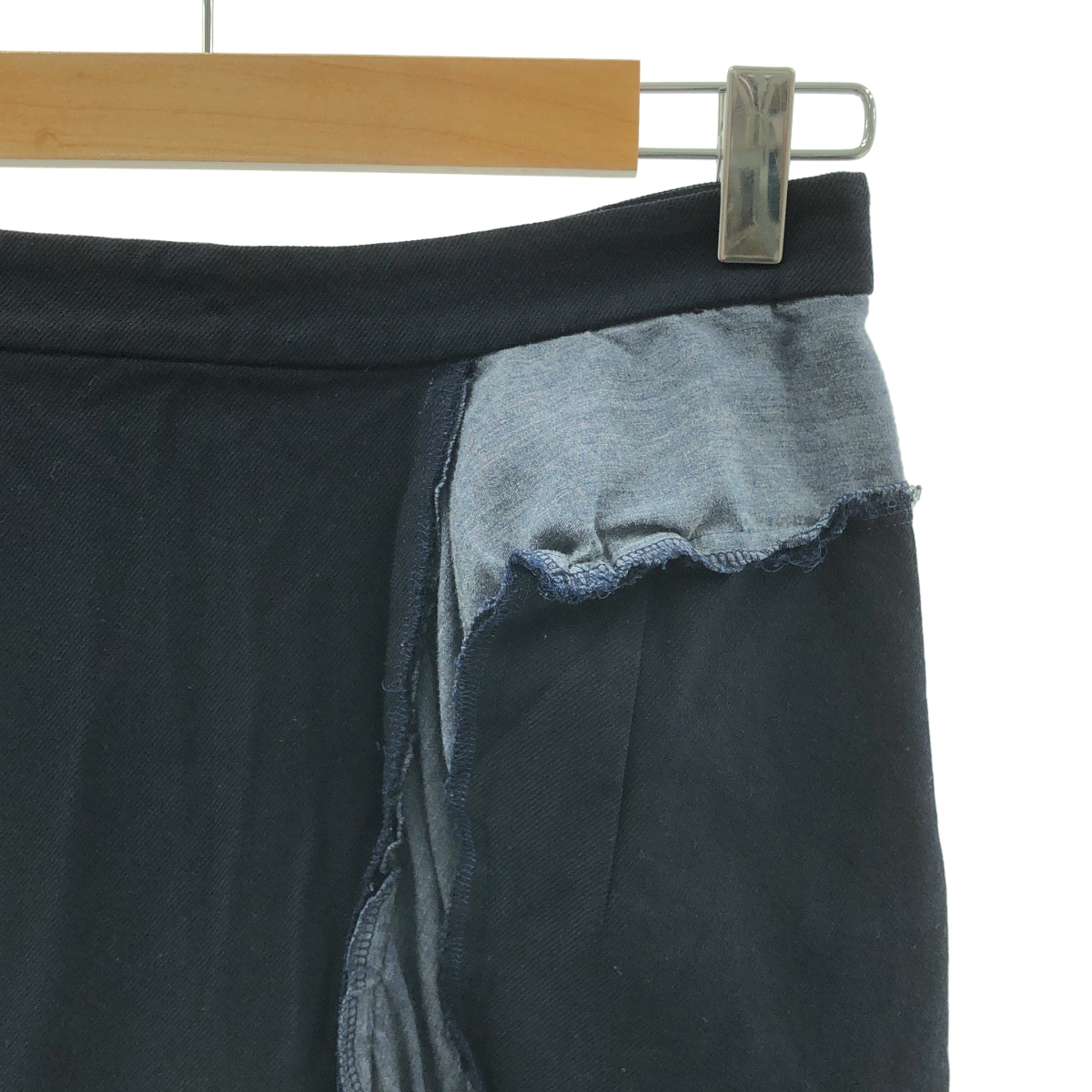 COMME des GARCONS / コムデギャルソン ポリエステル縮絨 製品染め スリットスカート