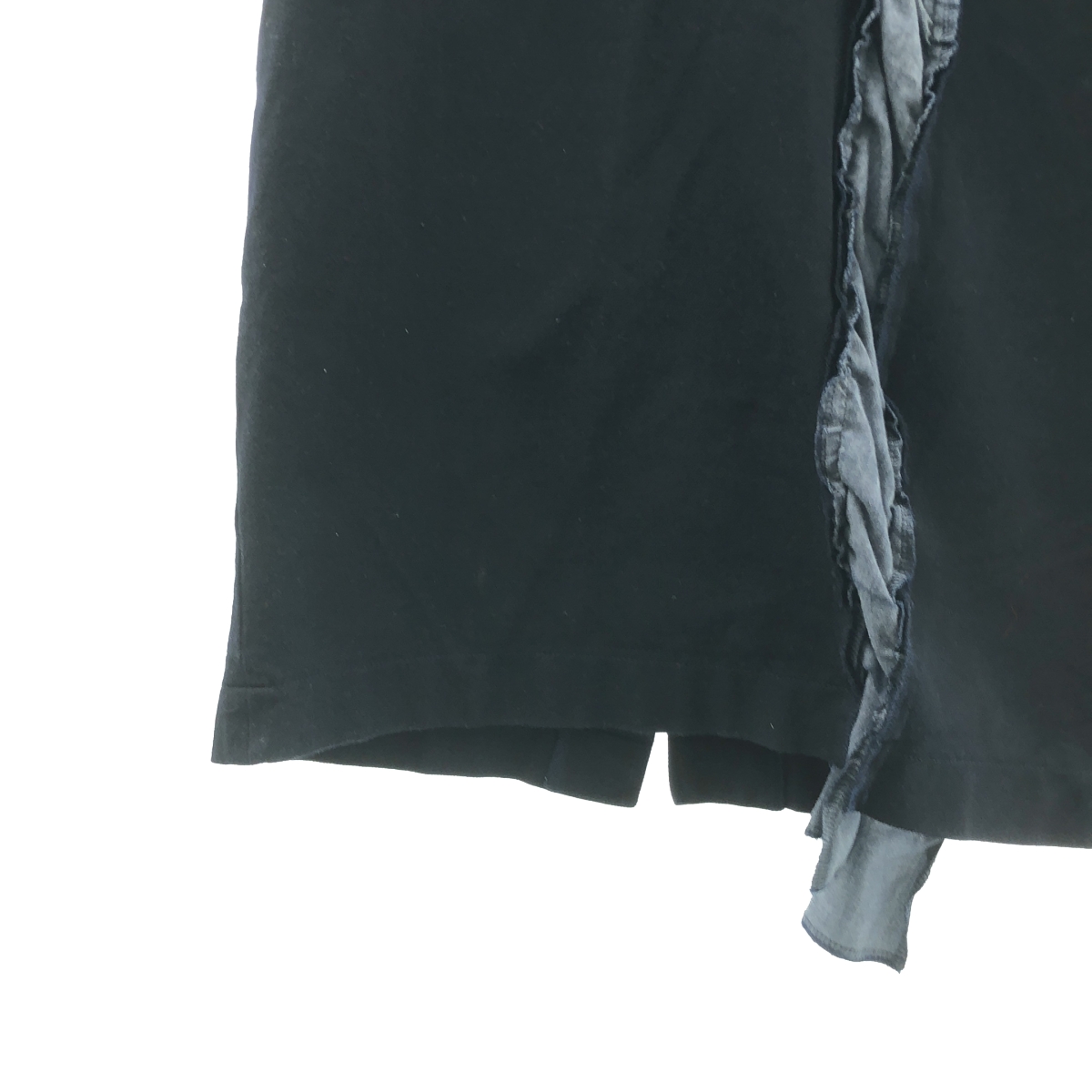 COMME des GARCONS / コムデギャルソン ポリエステル縮絨 製品染め スリットスカート