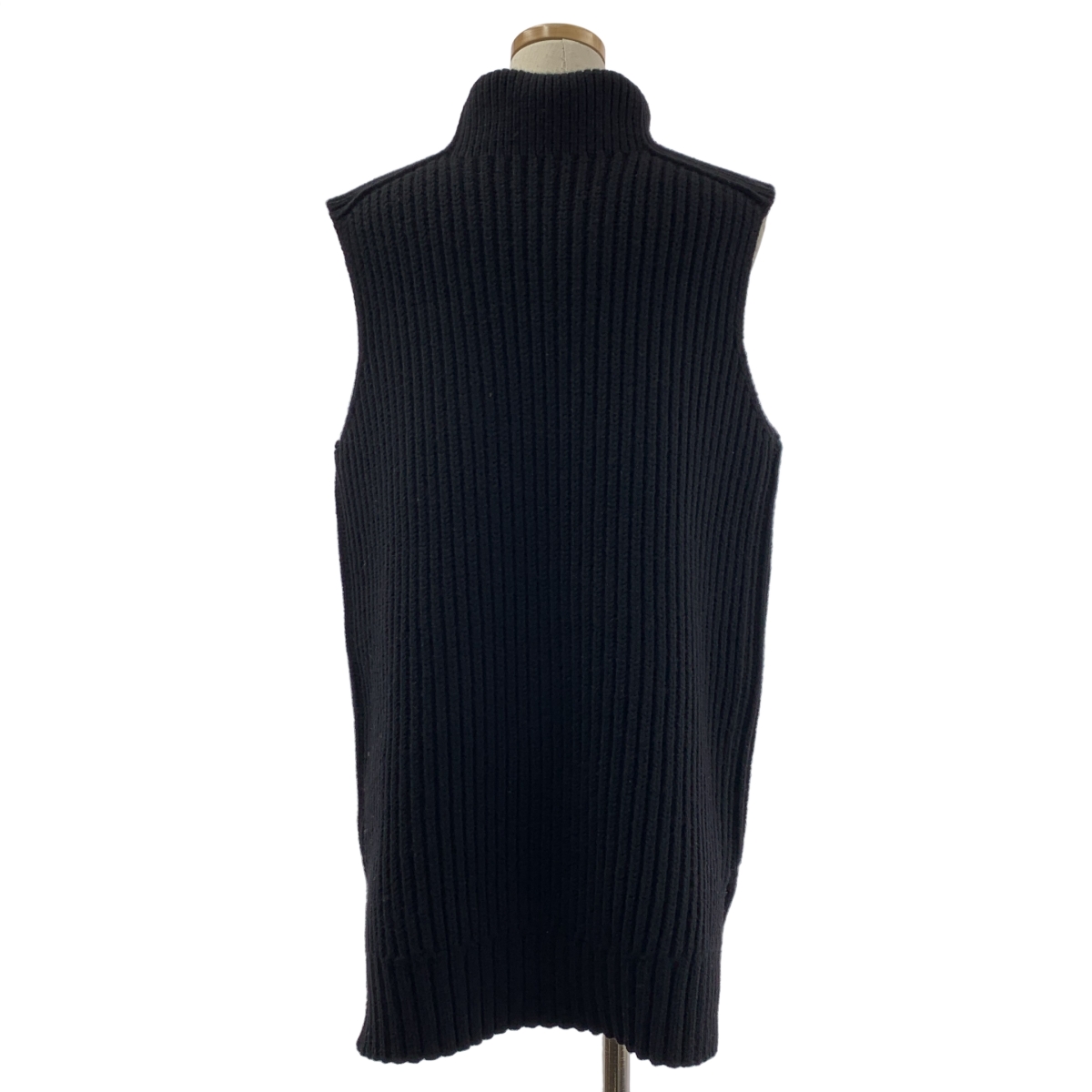 CELINE / セリーヌ カシミヤ混 リブ タートルネック ニット ベスト