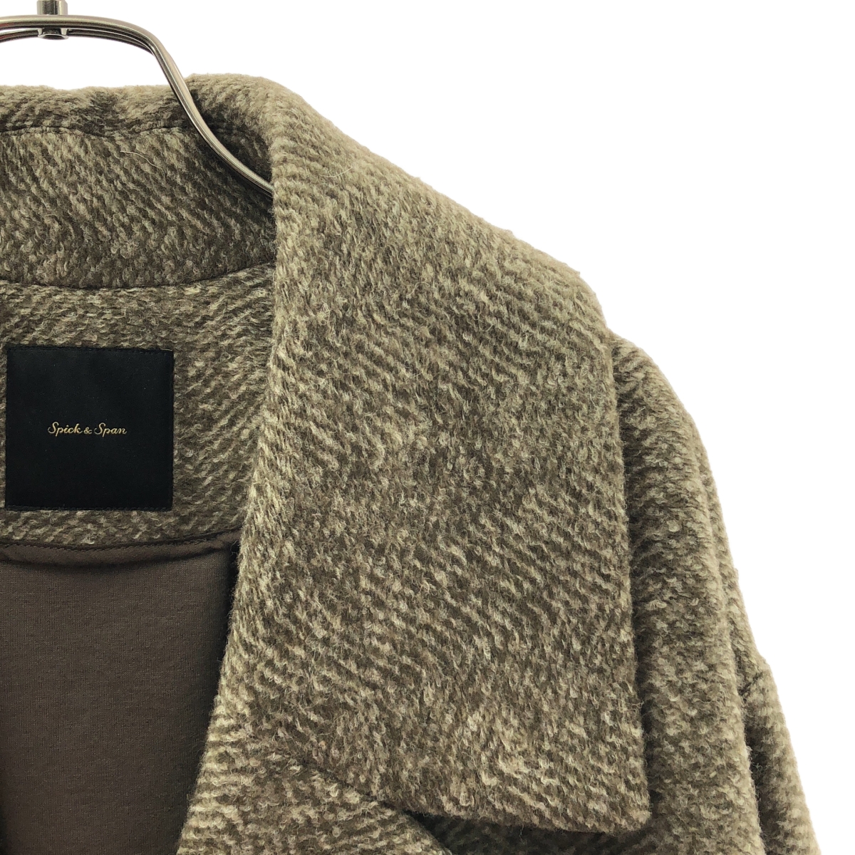 Spick and Span / スピックアンドスパン Wスライバー ヘリンボーン ミドルコート