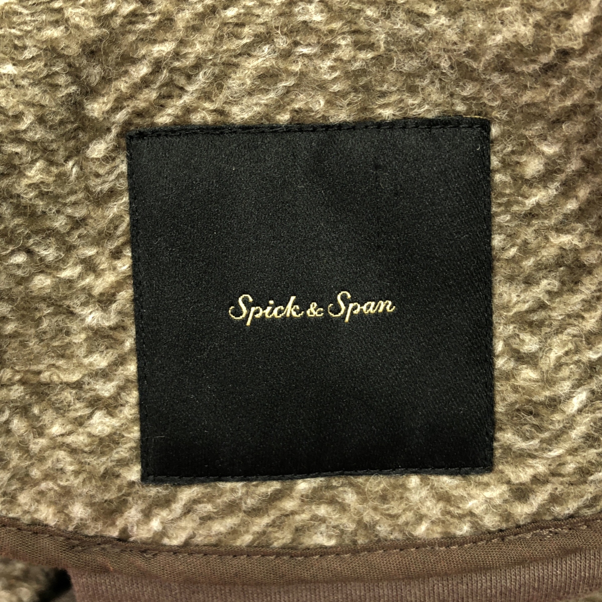 Spick and Span / スピックアンドスパン Wスライバー ヘリンボーン ミドルコート