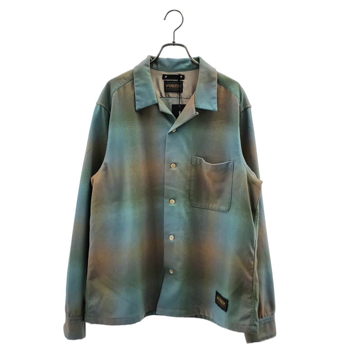PENDLETON / ペンドルトン Wool Check Open Collar SH / ウール