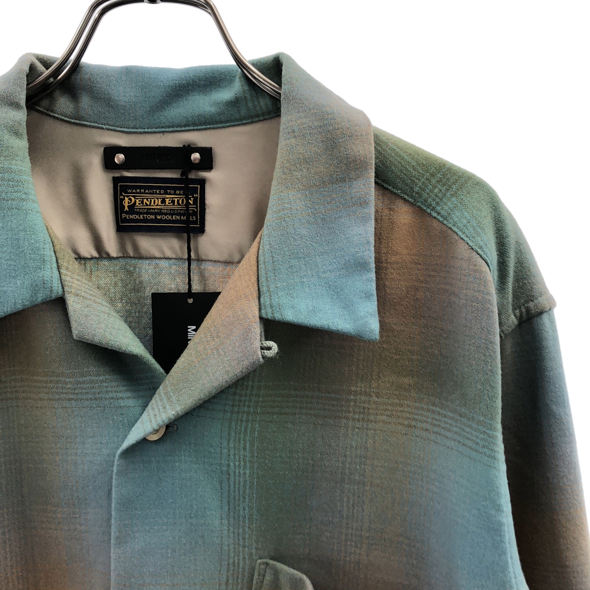 PENDLETON / ペンドルトン Wool Check Open Collar SH / ウール