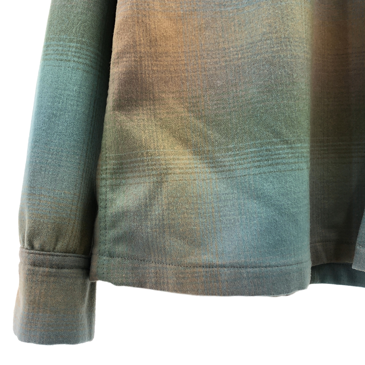 MINEDENIM / マインデニム × PENDLETON / ペンドルトン Wool Check Open Collar SH / ウール オンブレチェック オープンカラー シャツ