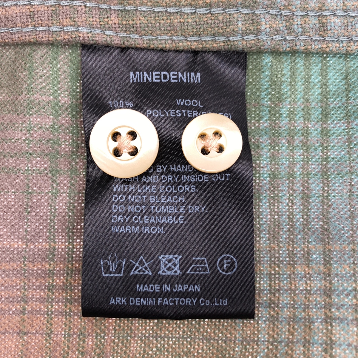 MINEDENIM / マインデニム × PENDLETON / ペンドルトン Wool Check Open Collar SH / ウール オンブレチェック オープンカラー シャツ