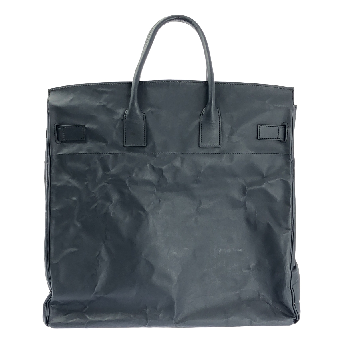 DUREN / デューレン THE MAN CRINCLE LEATHER ALMINUM FOIL ザマン レザー トートバッグ